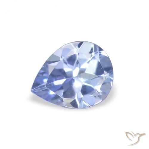 0.35ct Natürlicher hellblau Tansanit, Birnenform, VVS-VS