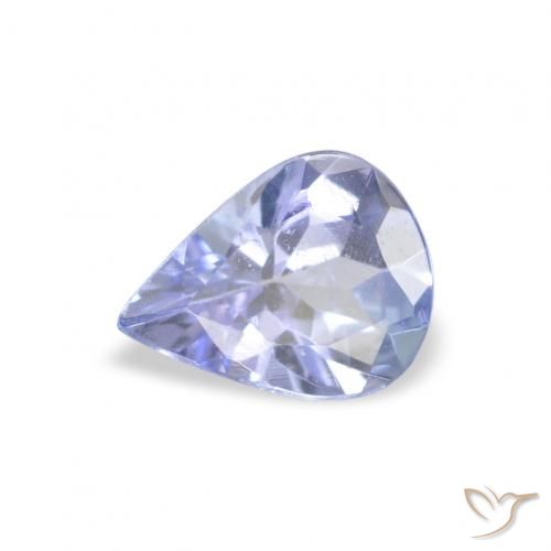 0.30ct Natürlicher Pastellblau Tansanit, Birnenform, VVS-VS