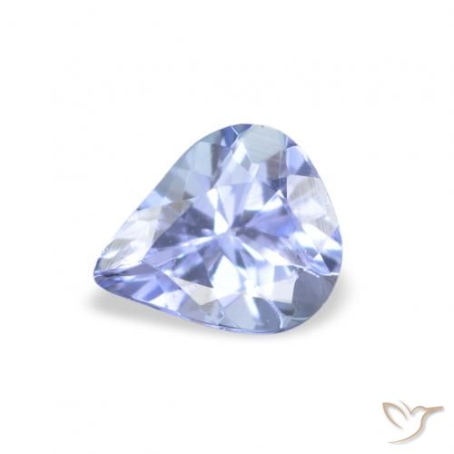 0.29ct Natürlicher Pastellblau Tansanit, Birnenform, VS