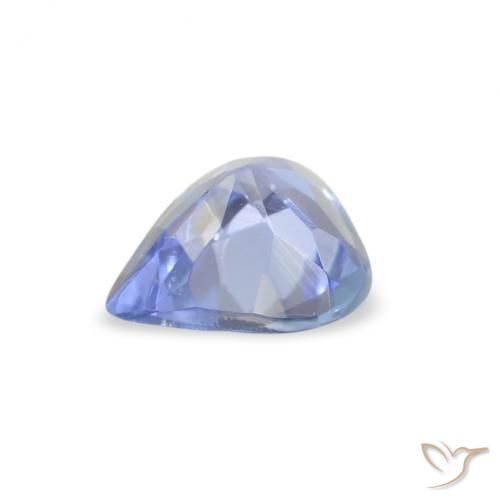 9,17 ctw natürlicher Pastellblau Tansanit, Birnenform, VS