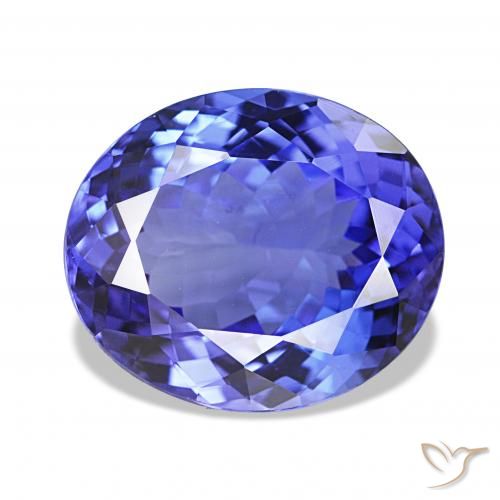 6.02ct violett-blau Tansanit, Oval, IF