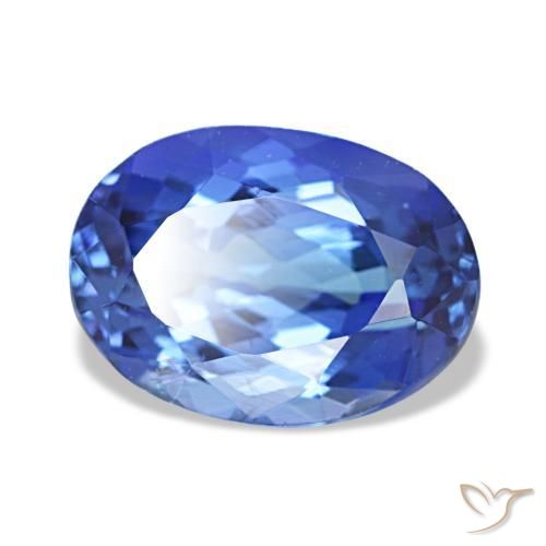 2,21 ctw natürlicher blauer Tansanit, Oval Schliff, VVS-VS