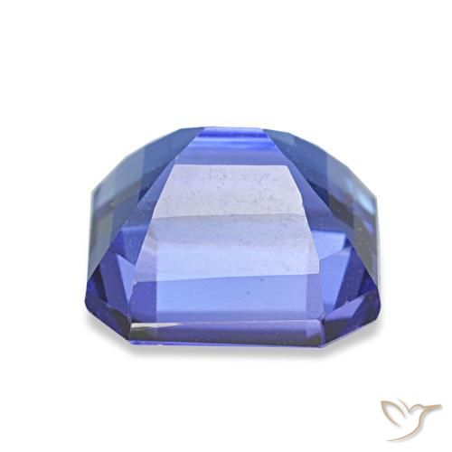 2,64 ctw natürlicher blauer Tansanit, Smaragdschliff, VVS