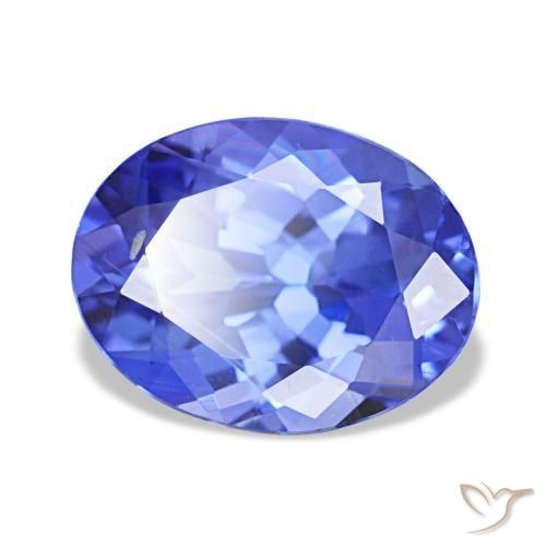1,83 ctw natürlicher blauer Tansanit, Oval Schliff, VVS