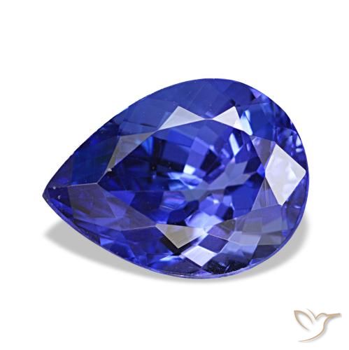 2,45 ctw natürlicher blauer Tansanit, Birnenform, VVS