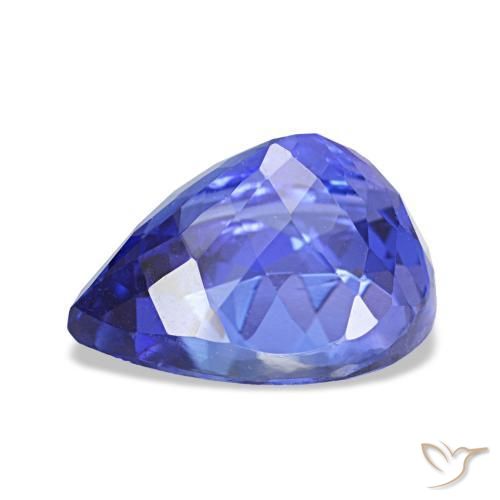 2,45 ctw natürlicher blauer Tansanit, Birnenform, VVS
