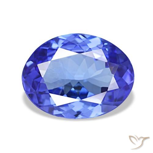 1,38 ctw natürlicher blauer Tansanit, Oval Schliff, VVS
