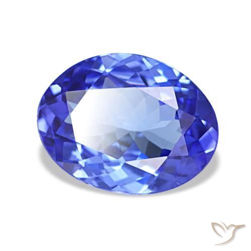 1,38 ctw natürlicher blauer Tansanit, Oval Schliff, VVS