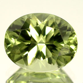 2,85 ctw natürlicher grüner Tashmarine-Diopsid, Oval Schliff, VVS