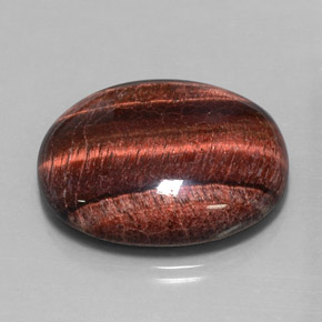 40,06 ctw natürlicher mehrfarbiger Tiger's Eye Matrix, Oval Schliff, Lichtundurchlässig