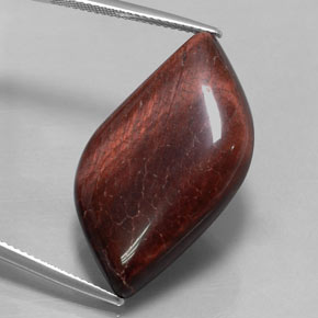 28,57 ctw natürlicher mehrfarbiger Tiger's Eye Matrix, Fantasieschliff, Lichtundurchlässig