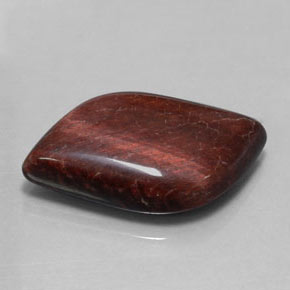 28,57 ctw natürlicher mehrfarbiger Tiger's Eye Matrix, Fantasieschliff, Lichtundurchlässig