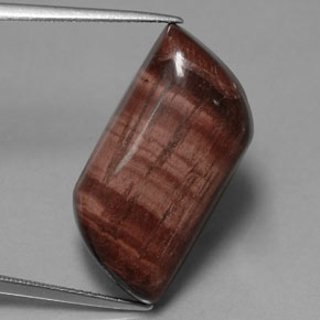 21,51 ctw natürlicher mehrfarbiger Tiger's Eye Matrix, Fantasieschliff, Lichtundurchlässig