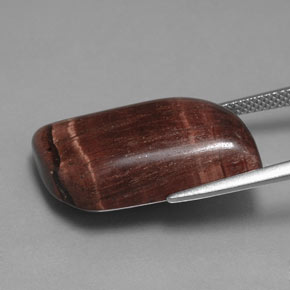 21,51 ctw natürlicher mehrfarbiger Tiger's Eye Matrix, Fantasieschliff, Lichtundurchlässig