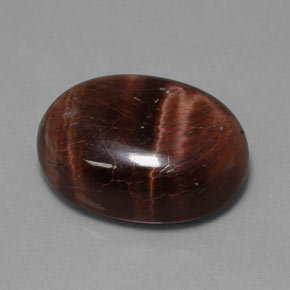 21,49 ctw natürlicher mehrfarbiger Tiger's Eye Matrix, Oval Schliff, Lichtundurchlässig