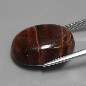 21,49 ctw natürlicher mehrfarbiger Tiger's Eye Matrix, Oval Schliff, Lichtundurchlässig