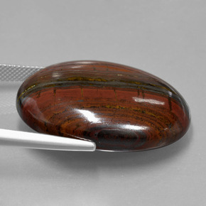 9,17 ctw natürlicher Mehrfarbig Tigerauge-Matrix, Oval Schliff, Lichtundurchlässig