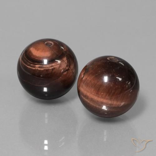 39.63 ct natürliche Mehrfarbig Tigerauge-Matrix-Edelsteine, Kugel / Ball, Lichtundurchlässig