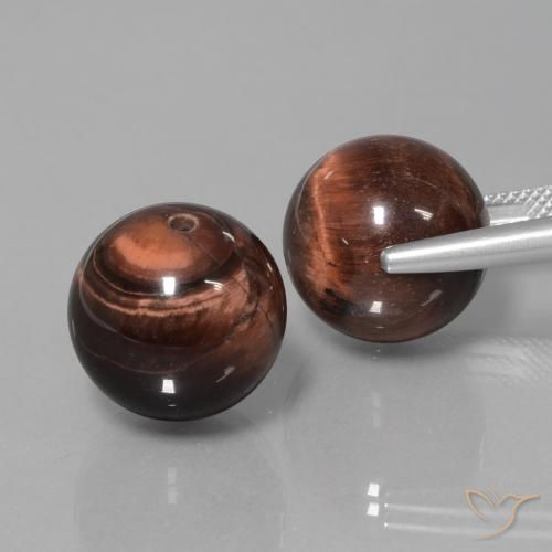 39.63 ct natürliche Mehrfarbig Tigerauge-Matrix-Edelsteine, Kugel / Ball, Lichtundurchlässig