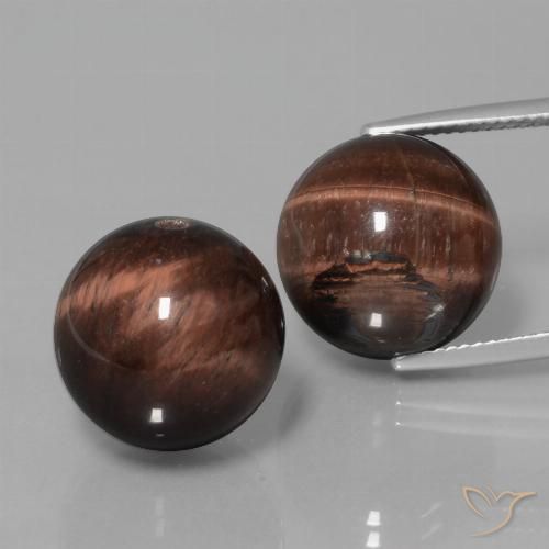 39.56 ct natürliche Mehrfarbig Tigerauge Matrix-Edelsteine, Kugel / Ball, Lichtundurchlässig