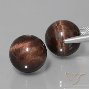 39.56 ct natürliche Mehrfarbig Tigerauge Matrix-Edelsteine, Kugel / Ball, Lichtundurchlässig
