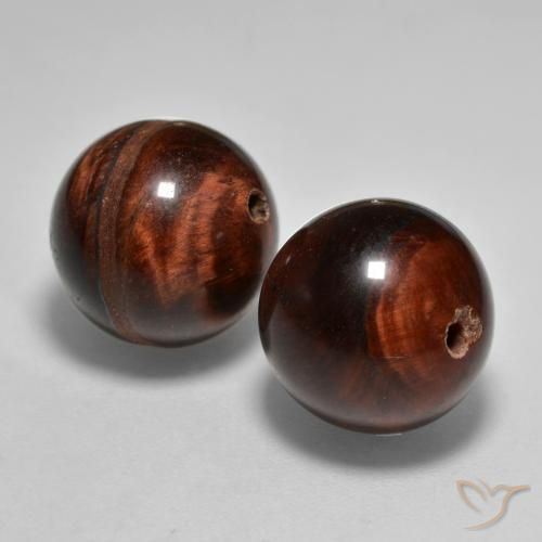 24.04 ct natürliche Zimtbraun Tigerauge-Matrix-Edelsteine, Kugel / Ball, Lichtundurchlässig