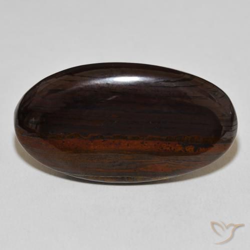 46.28ct Natürlicher Mehrfarbig Tigerauge-Matrix, Oval, Lichtundurchlässig