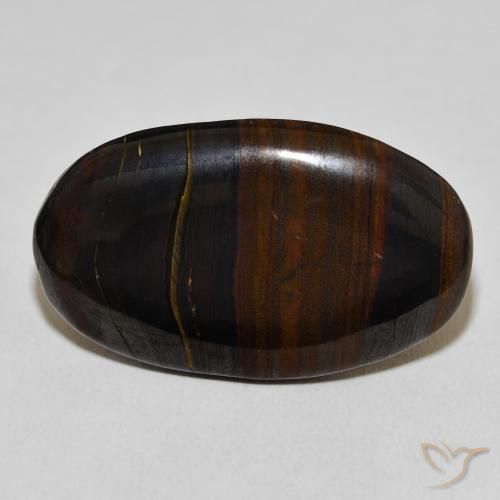 9,17 ctw natürlicher Mehrfarbig Tigerauge Matrix, Oval, Lichtundurchlässig