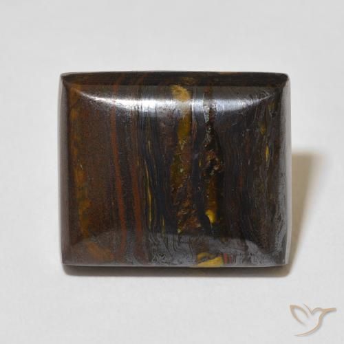 27.25ct Natürlicher Mehrfarbig Tigerauge-Matrix, Baguette, Lichtundurchlässig