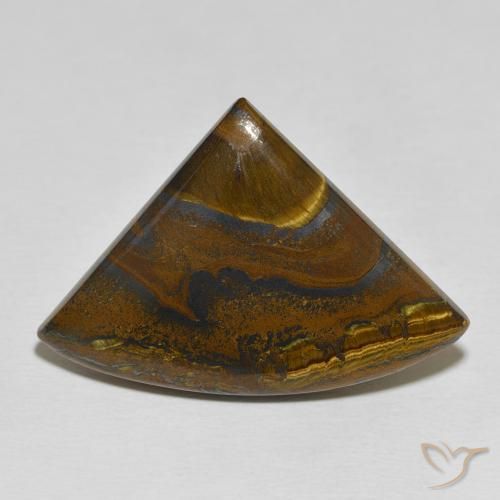 34.44ct Natürlicher Mehrfarbig Tigerauge Matrix, Trillion, Lichtundurchlässig