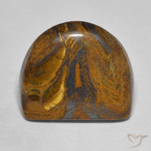 26.82ct Natürlicher Mittel braun Tigerauge-Matrix, Fantasie, Lichtundurchlässig