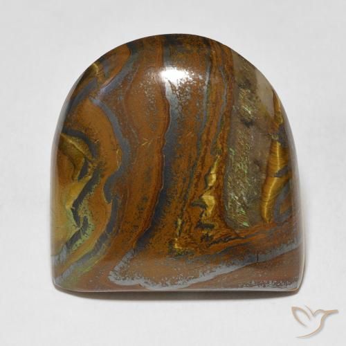 9,17 ctw natürlicher Medium Light-Brown Tigerauge Matrix, Fantasie, Lichtundurchlässig