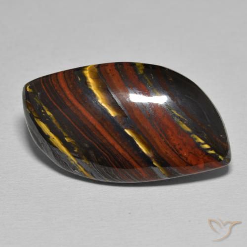 23.18ct Natürlicher Mehrfarbig Tigerauge-Matrix, Fantasie, Lichtundurchlässig