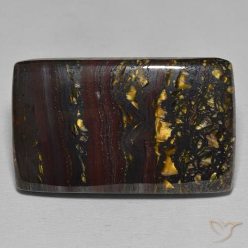 50.01ct Natürlicher Mehrfarbig Tigerauge Matrix, Baguette, Lichtundurchlässig