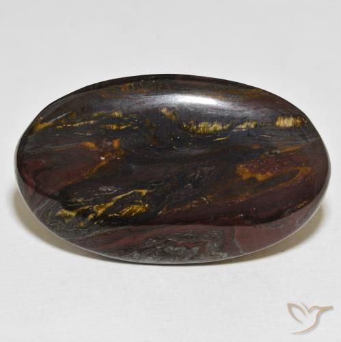 58.28ct Natürlicher Mehrfarbig Tigerauge Matrix, Oval, Lichtundurchlässig
