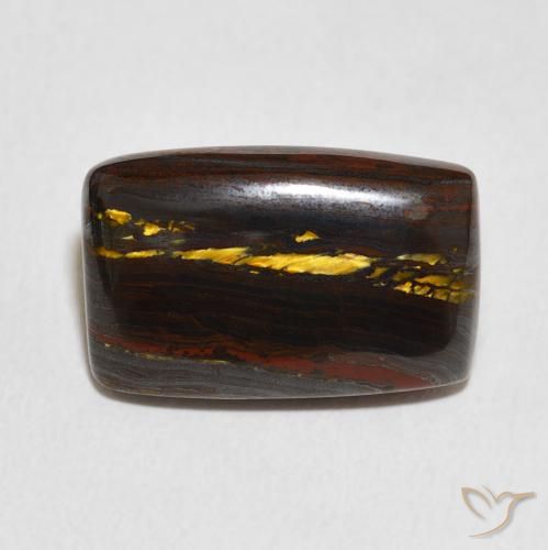 13.48ct Natürlicher Mehrfarbig Tigerauge-Matrix, Kissen, Lichtundurchlässig