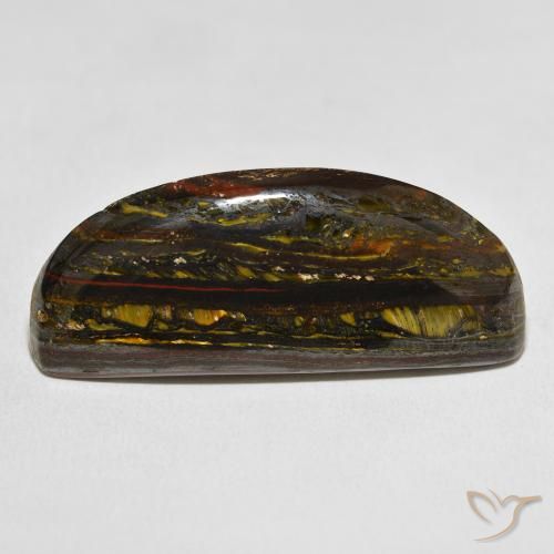 45.37ct Natürlicher Mehrfarbig Tigerauge-Matrix, Fantasie, Lichtundurchlässig