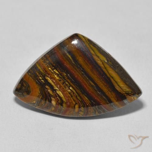 26.35ct Natürlicher Mehrfarbig Tigerauge-Matrix, Fantasie, Lichtundurchlässig