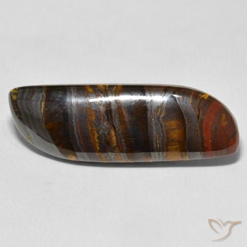 23.75ct Natürlicher Mehrfarbig Tigerauge-Matrix, Fantasie, Lichtundurchlässig