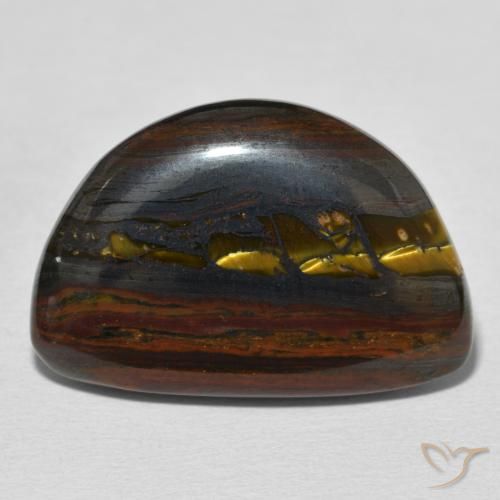 26.03ct Natürlicher Mehrfarbig Tigerauge-Matrix, Fantasie, Lichtundurchlässig