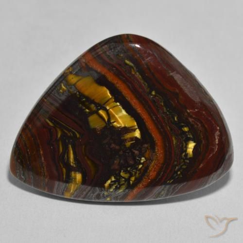 36.54ct Natürlicher Mehrfarbig Tigerauge-Matrix, Fantasie, Lichtundurchlässig