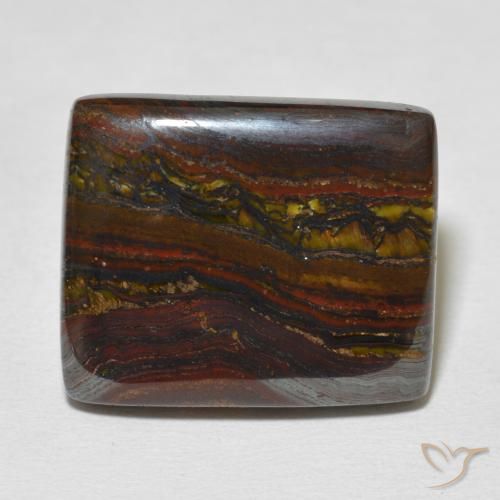 26.36ct Natürlicher Mehrfarbig Tigerauge-Matrix, Baguette, Lichtundurchlässig