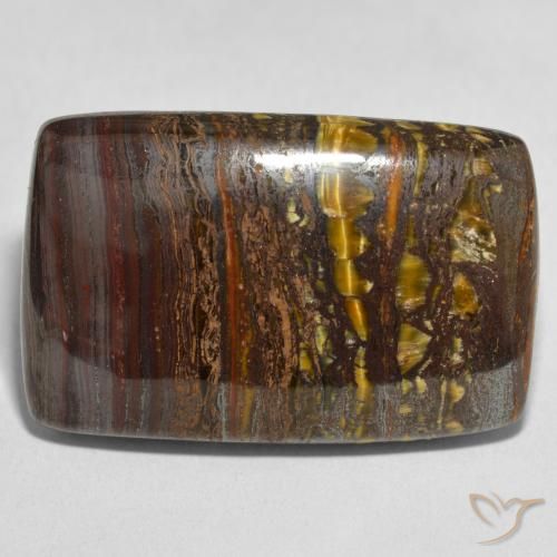 48.44ct Natürlicher Mehrfarbig Tigerauge-Matrix, Kissen, Lichtundurchlässig