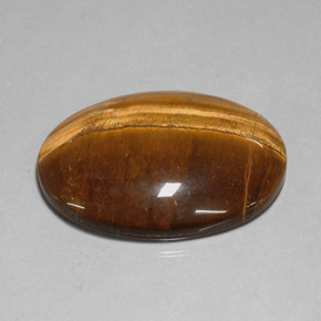 78,13 ctw natürlicher brauner Tiger's Eye, Oval Schliff, Lichtundurchlässig