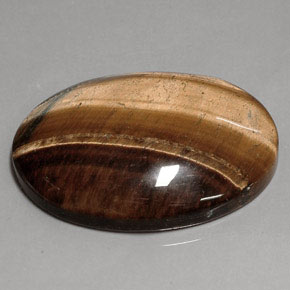 9,17 ctw natürlicher gold-braun Tigerauge, Oval Schliff, Lichtundurchlässig
