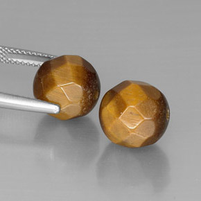  ct natürliche gold-braun Tigerauge-Edelsteine, Kugel / Ball, Lichtundurchlässig
