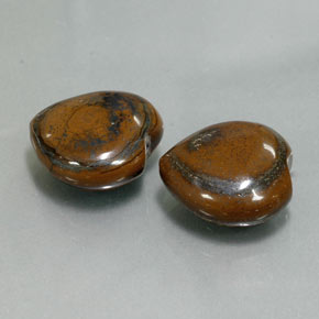 ct natürliche mehrfarbiger Tiger's Eye-Edelsteine, Herzform, Lichtundurchlässig