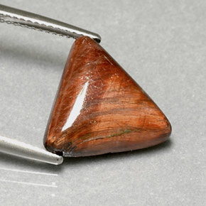 7,11 ctw natürlicher brauner Tiger's Eye, Trillion, Lichtundurchlässig