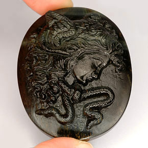 122,90 ctw natürlicher mehrfarbiger Tiger's Eye, Fantasieschliff, Lichtundurchlässig