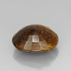 25,78 ctw natürlicher brauner Tiger's Eye, Oval Schliff, Lichtundurchlässig